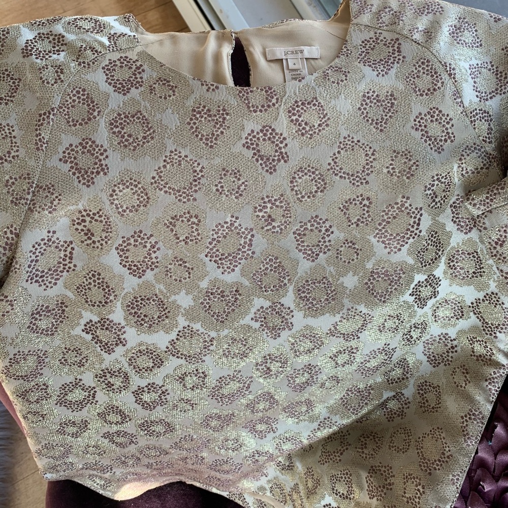 J Crew top rayon/silk